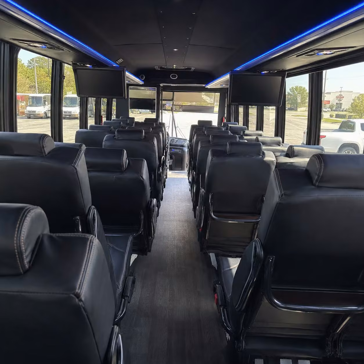 28 passenger minibus inside