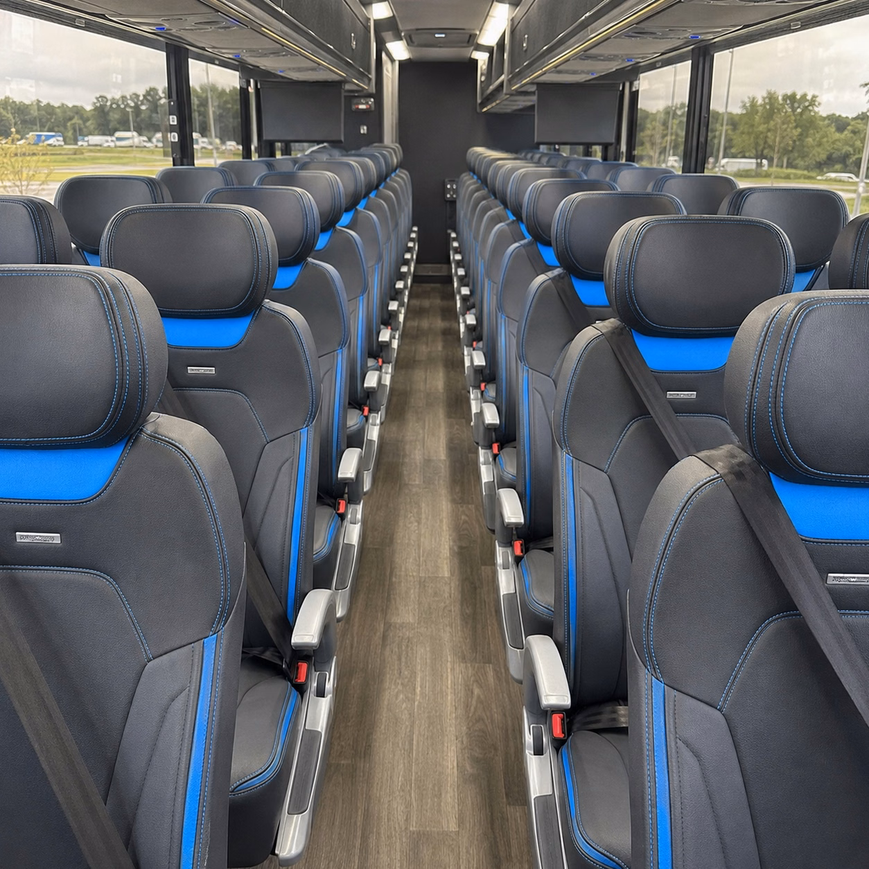 irvine charter bus interior