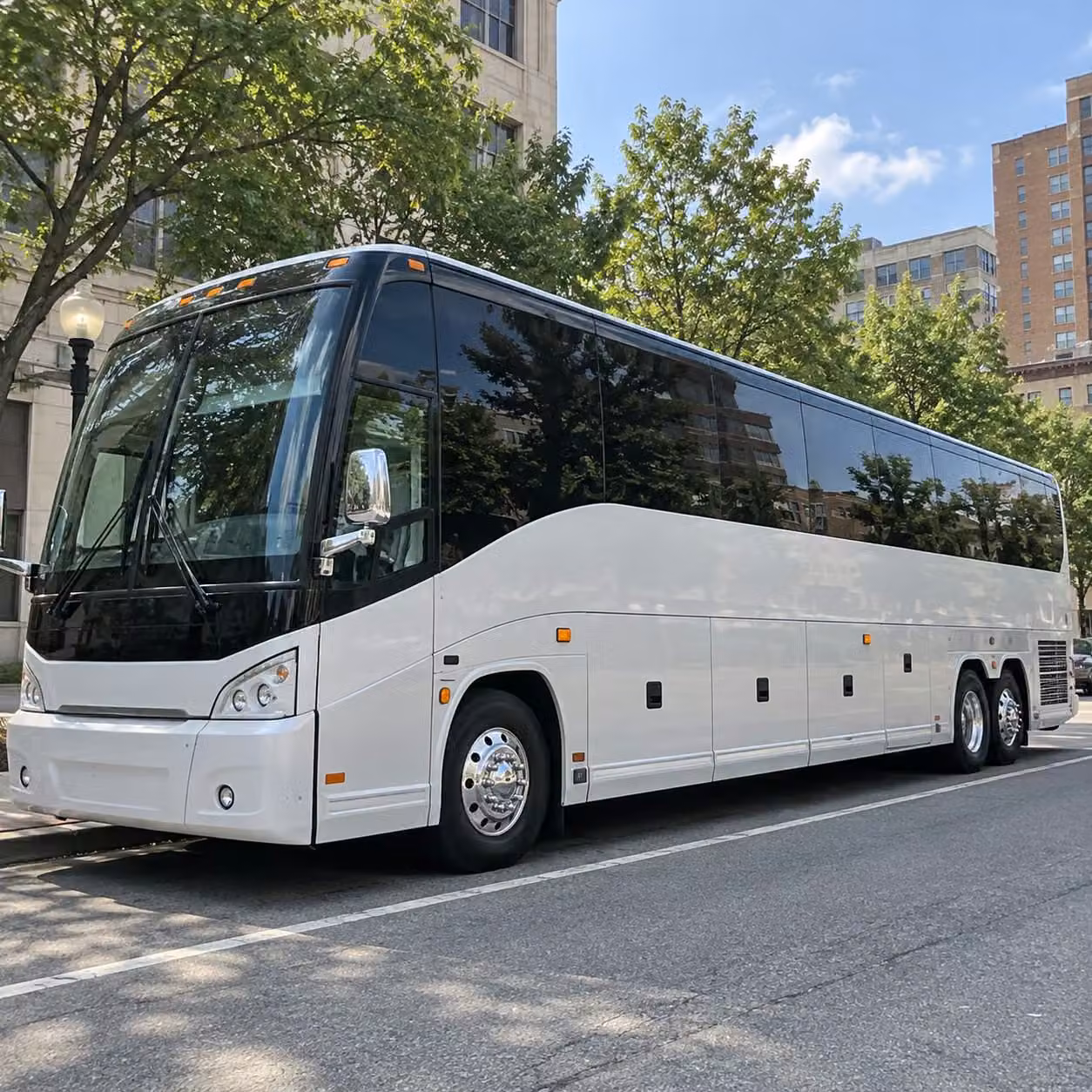 irvine charter bus rental exterior