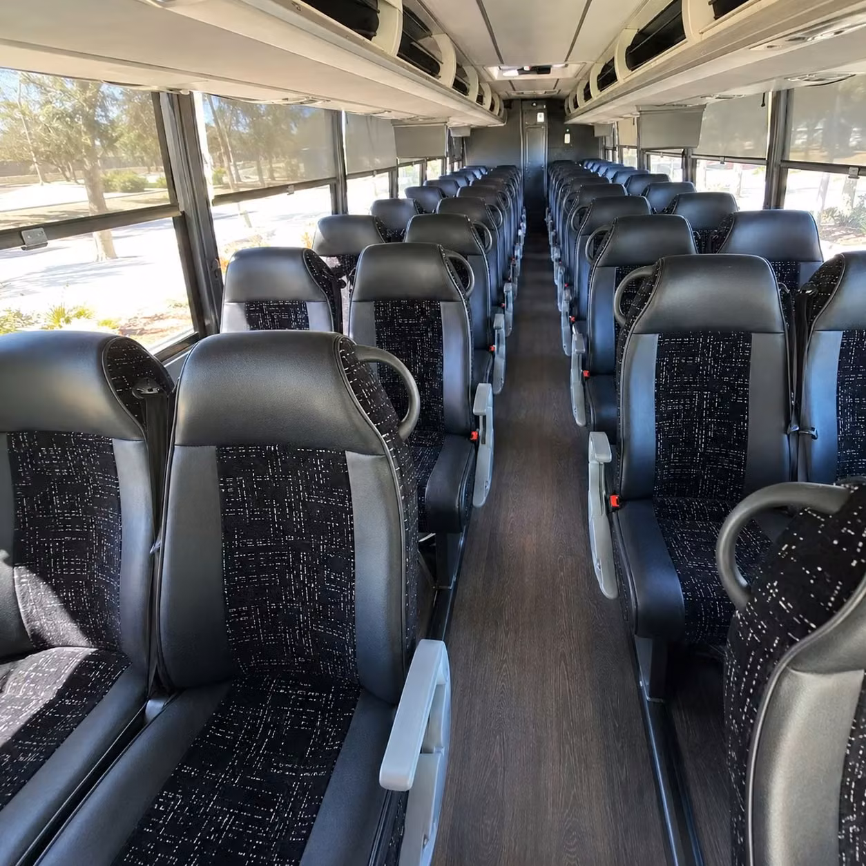 irvine charter bus rental inside